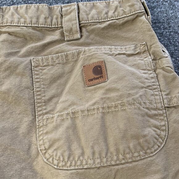 Carhartt Mens Utility Cargo Carpenter Shorts Brown Cotton Size 38 (Measures 36) - Picture 5 of 15